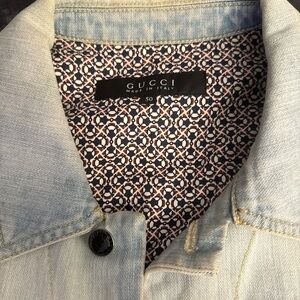 Gucci Light Blue Denim Jacket (BARELY USED)